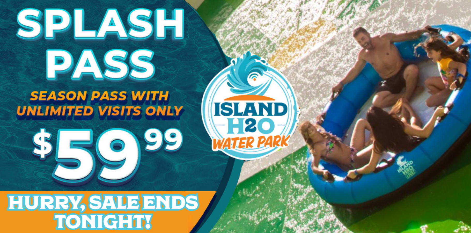 Splash Pass: Season Pass with Unlimited Visits, only $59.99. Hurry, offer ends soon!